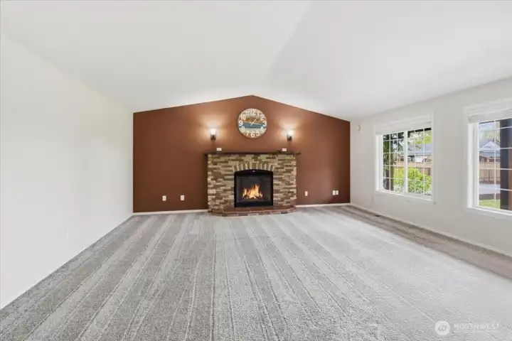 Massive Living room for gatherings, cozying up to a warm winter fire.