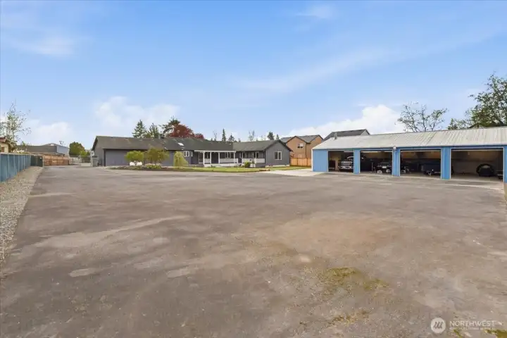 Looking from the Chicken coop back toward the home.