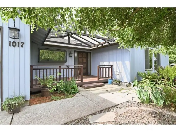 Covered porch.