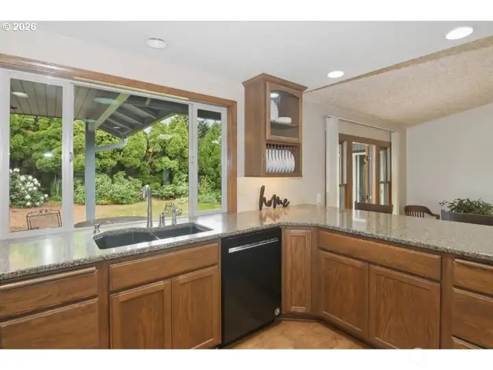 Kitchen with eating space.