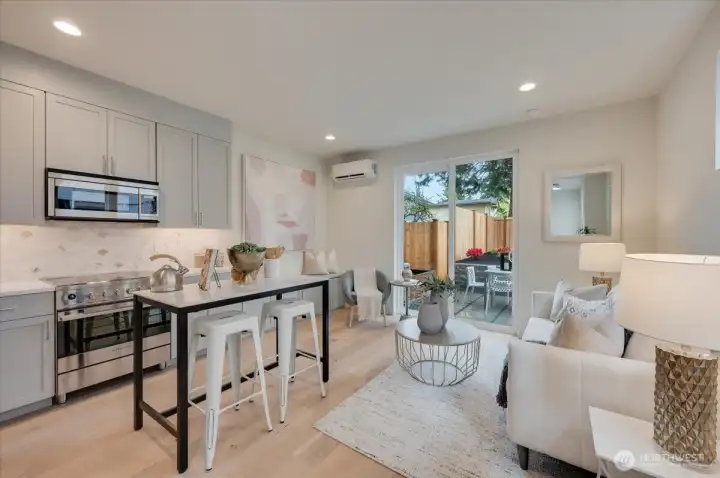 Entry towards the Kitchen and Living Room (pics of model just sold)