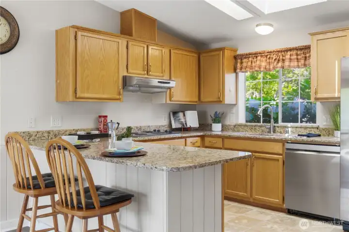 Form and function is yours in this great kitchen.