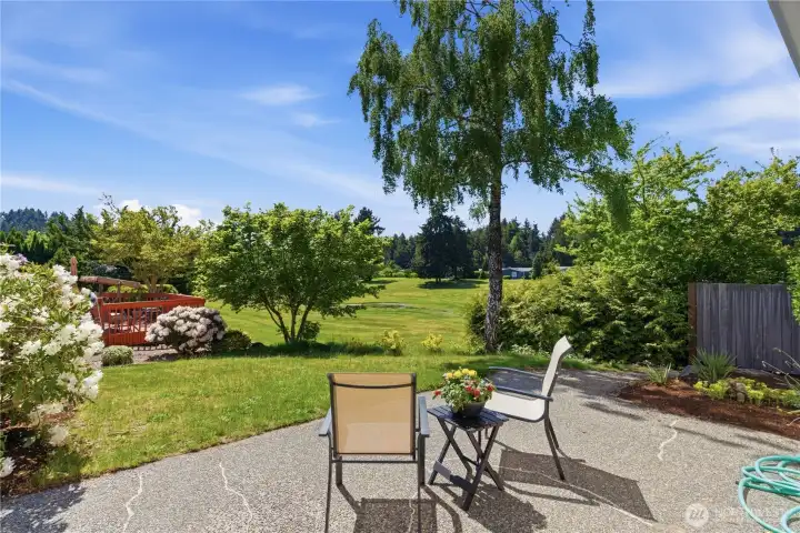 Check out this patio and view from the Family Room!