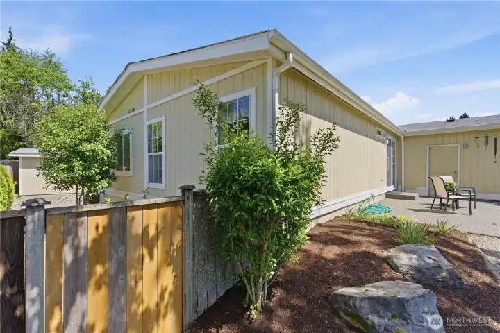 Rear yard is fenced.
