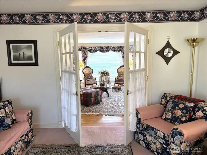 Off the great room is a study which can also be used for bedroom, office, den, as it suits you.