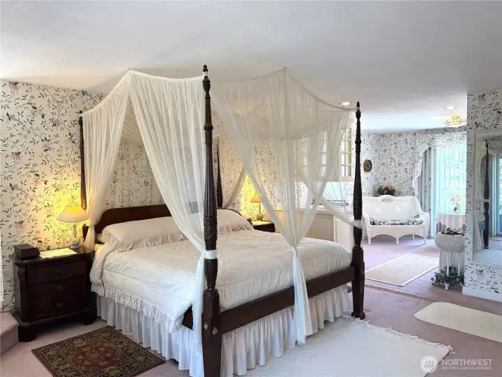 Primary bedroom, all furniture can come with this amazing home.