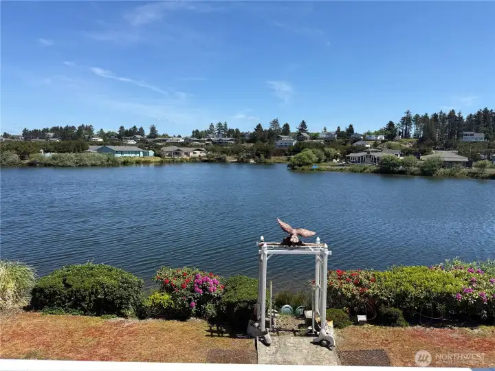 This is the view from the second story deck.