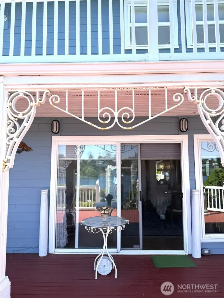Just a small peek at this large deck off the dining area.