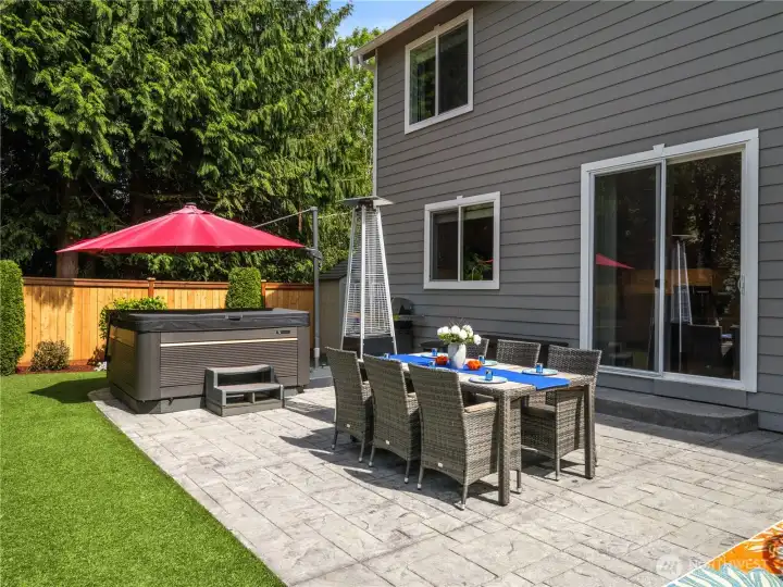 Your own outdoor sanctuary complete with a luxury hot tub, entertaining spaces, and exceptional privacy.