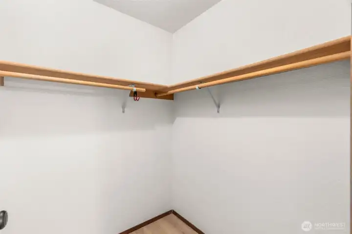 Primary closet Primary closet
