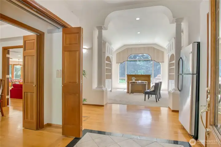Entry to formal living room view Entry to formal living room view