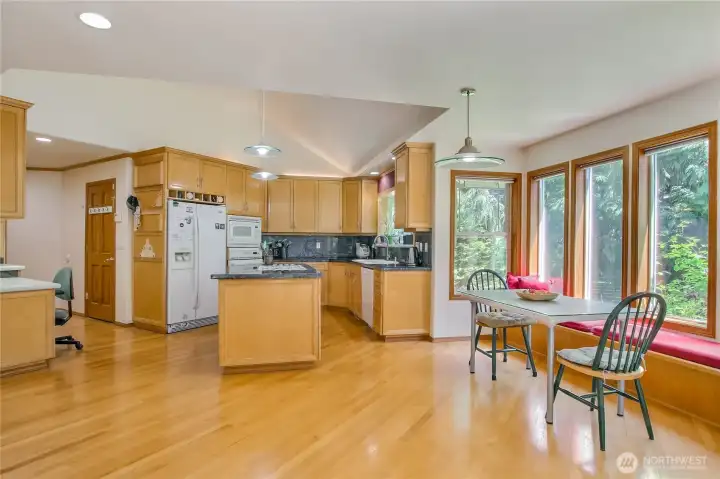 beautiful hardwood floorings at Nook to kitchen beautiful hardwood floorings at Nook to kitchen