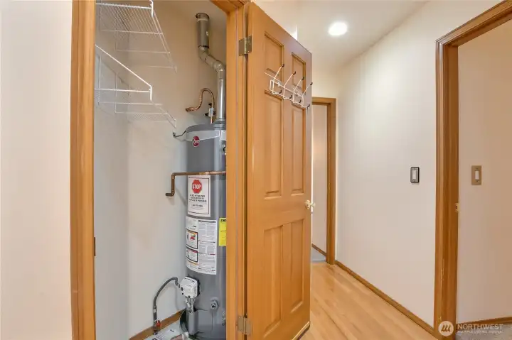 2nd water heater at hallway closet 2nd water heater at hallway closet