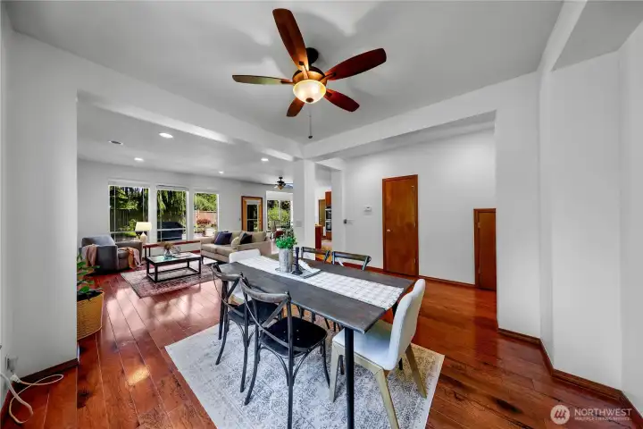 Great room dining area