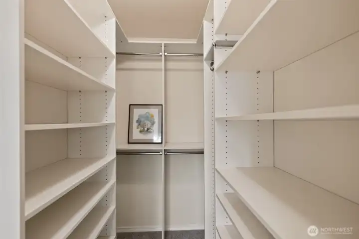 Primary walk in Closet Primary walk in Closet