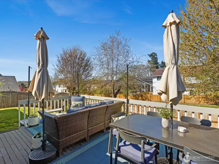 Back deck. Back deck.