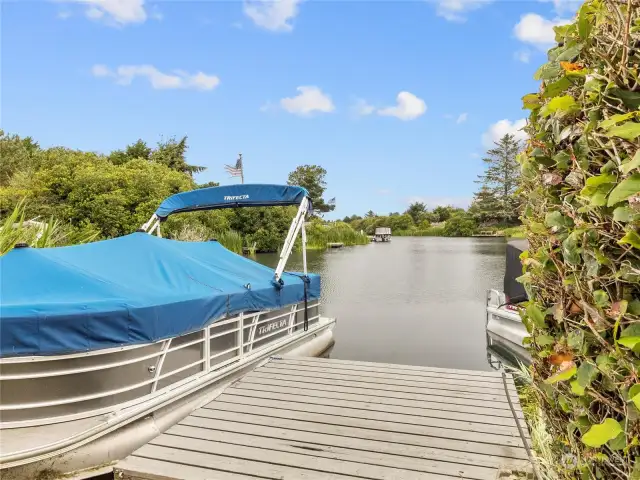 Easily park your water toys on your personal dock!