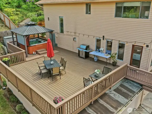 Welcome to Your Great Big Wrap Around Deck Permitted by the City of Bremerton, Perfect for All Your Entertaining Needs