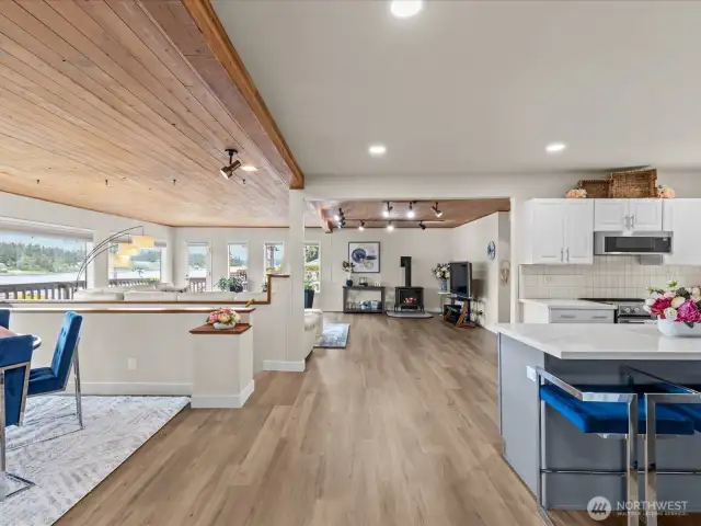 Walking in From the South Side of the Home.  Bay Windows Allow for Countless Water Views and Welcomes the Natural Sunset Light.