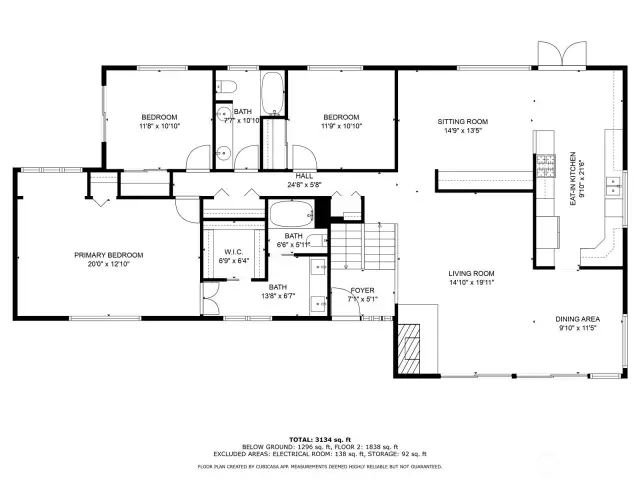 Second floor layout