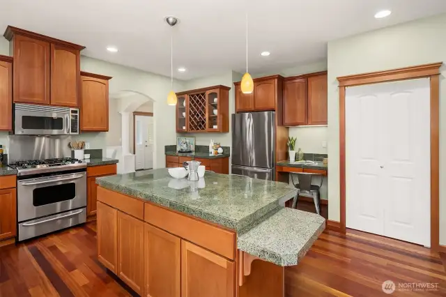 Gourmet kitchen complete with a pantry!