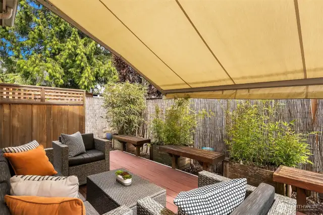 2022 added motorized retractable awning!