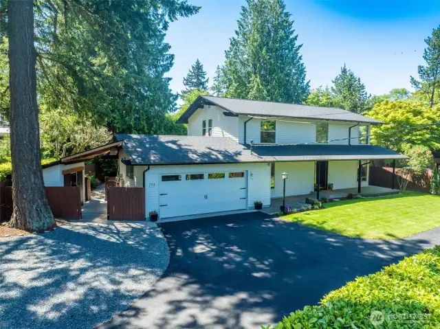Broadview Beauty 2 story secluded home steps to Carkeek Park Trails.