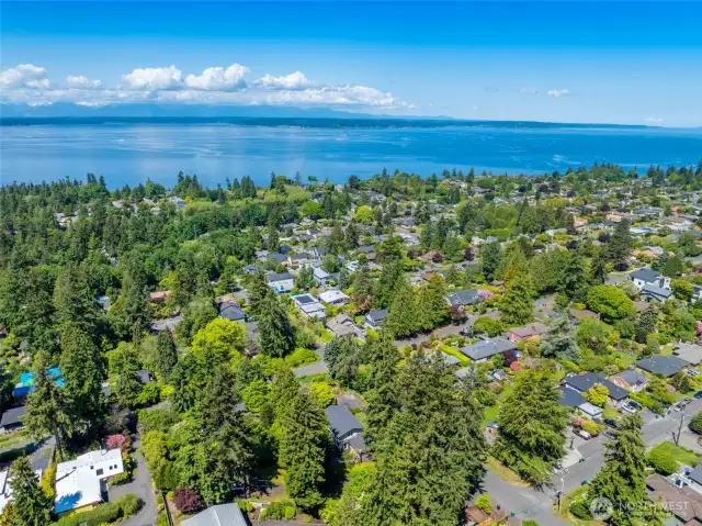 Broadview neighborhood is a water's edge neighborhood where you will delight in Puget Sound Breezes and Sunsets Galore!