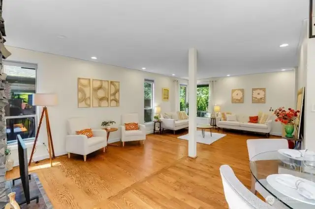View from dining area back towards living room.