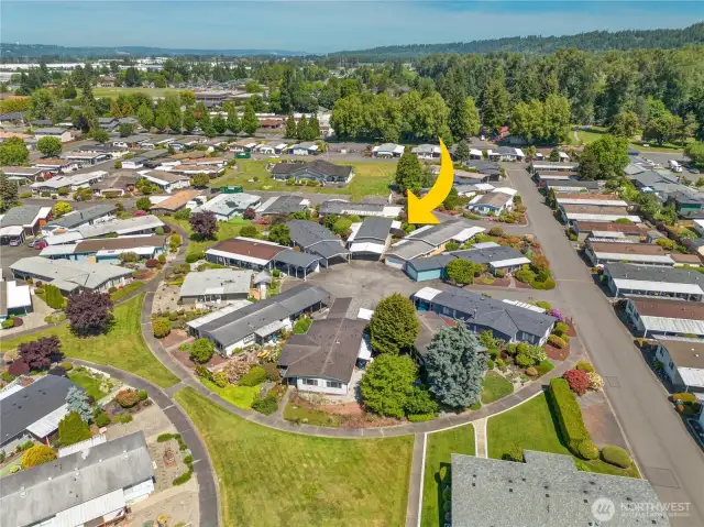 Close to the entrance to the community, take a quick stroll to the clubhouse, pool and community events.