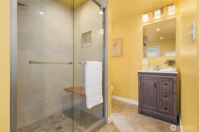 New basement 3/4 bathroom