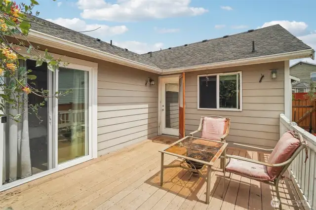 deck off of kitchen