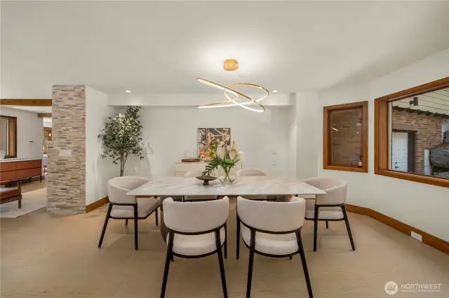 Spacious formal dining room ideal for hosting elegant dinners and special occasions.