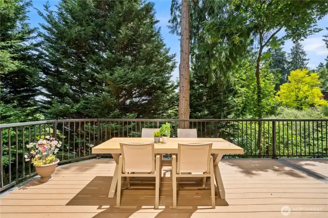 A private deck—ideal for outdoor dining and relaxation