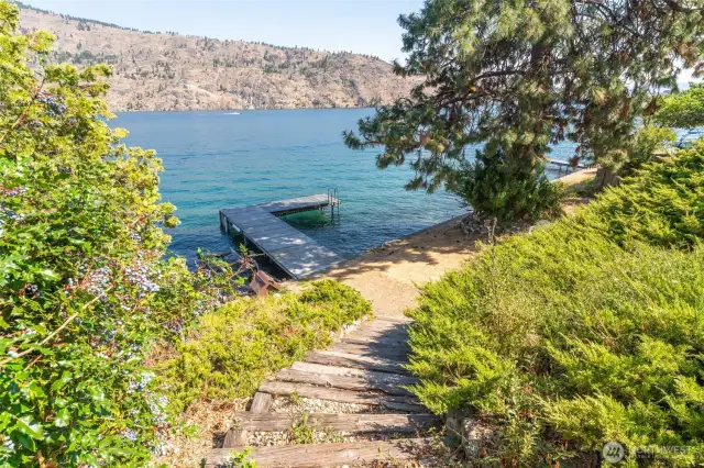 Walkway down to Private Dock and Bulk head