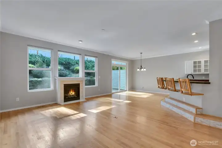 Spacious open concept design