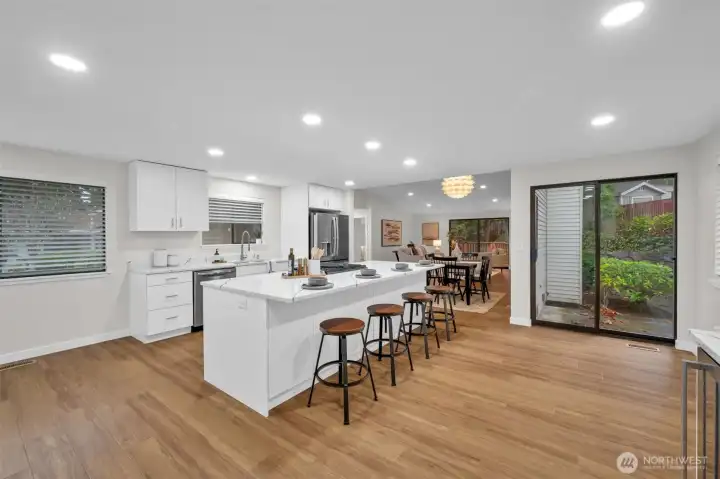 Second sliding doors brings in tons of natural light.