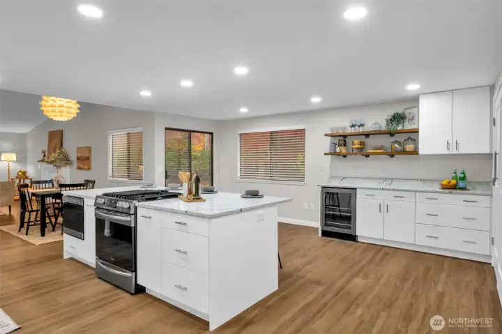 Draws galore in the kitchen.