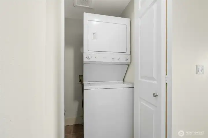 In unit washer and dryer