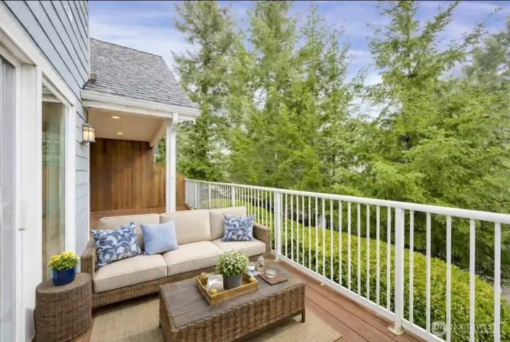 Virtually Staged Deck Off Primary