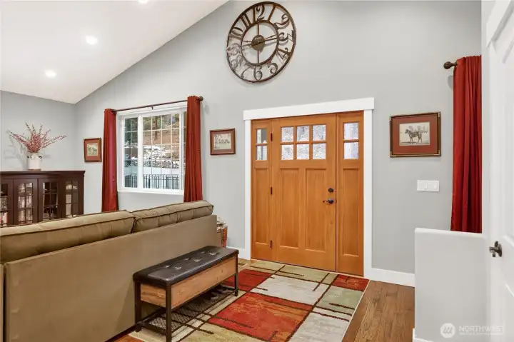 Bright and welcoming foyer.