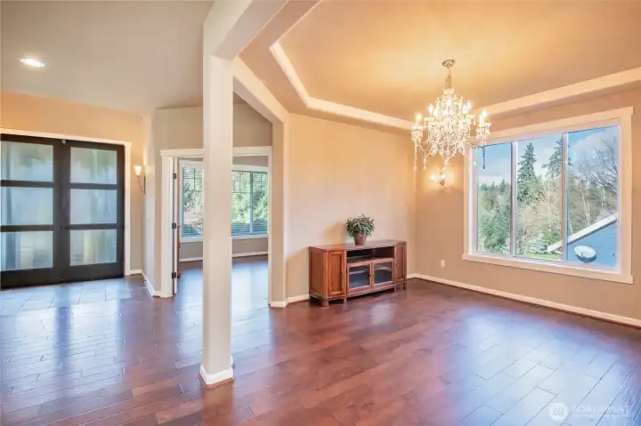 Foyer, office and formal dining