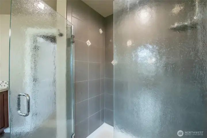 Large walk in shower