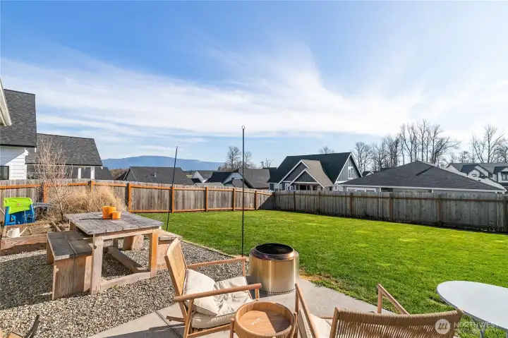 Excellent views of the mountains.