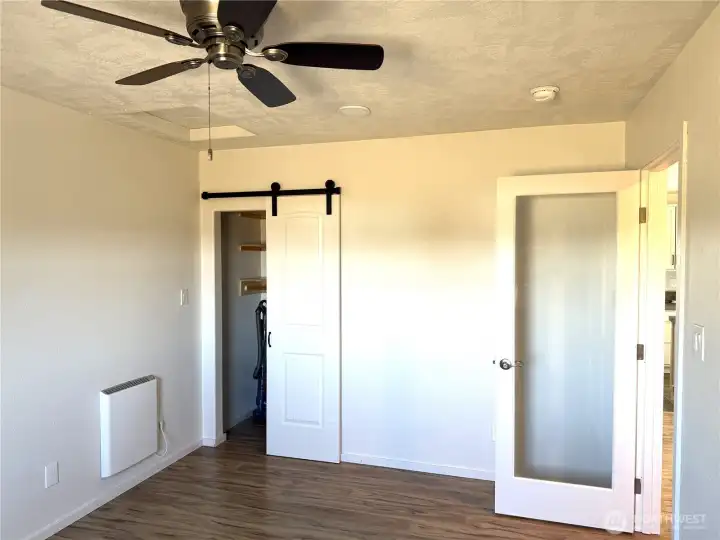 but it can used as guest bedroom.  Note the wall heater found throughout the home. Energy efficient.