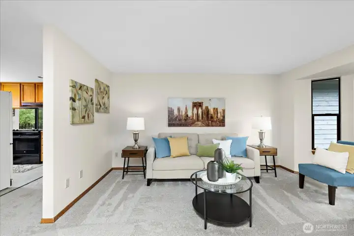 Living room from the entry