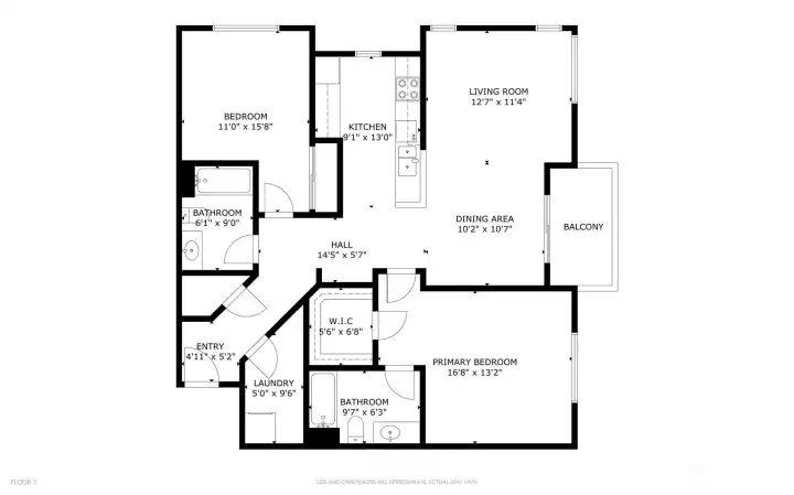 Detailed floor plan showing the layout of the home