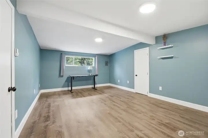 Basement rec room storage