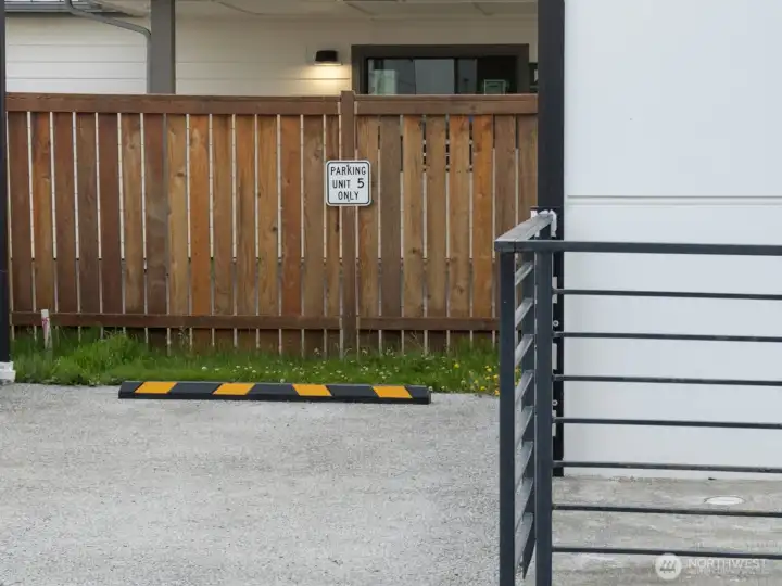Unit 5 parking space 1 of 2