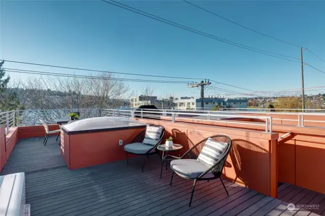 extra large rooftop deck